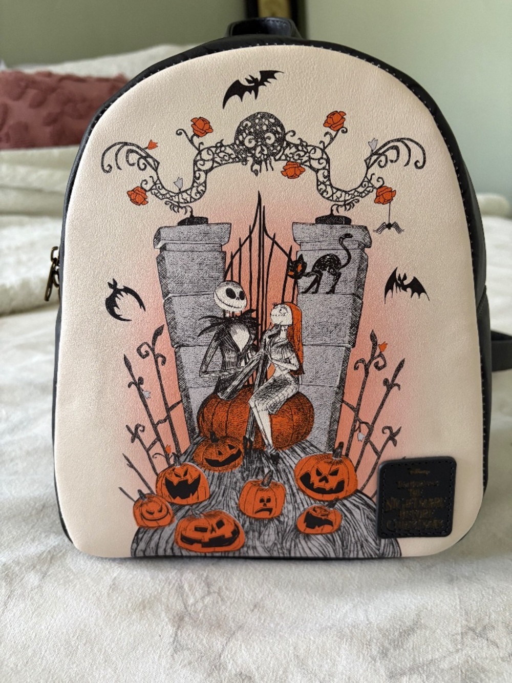 Loungefly Nightmare before Christmas Jack and Sally graveyard scene